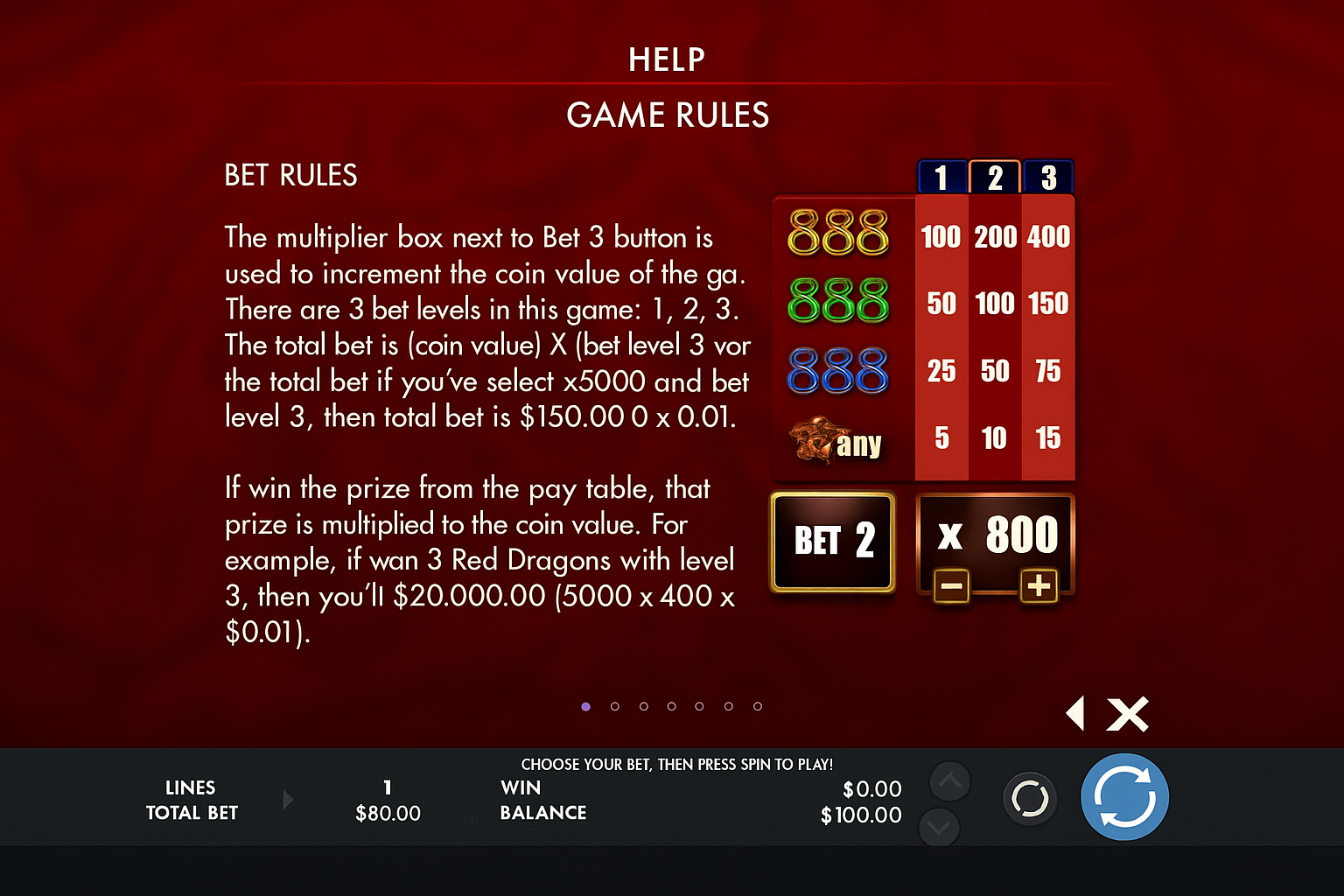 Fortune Dragon gameplay